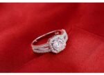 Pure 925 Sterling Silver 3 Carat CZ Diamonds Wedding Never Fade Ring M01389