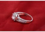 Pure 925 Sterling Silver 3 Carat CZ Diamonds Wedding Never Fade Ring M01389