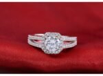Pure 925 Sterling Silver 3 Carat CZ Diamonds Wedding Never Fade Ring M01389