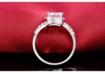 Pure 925 Sterling Silver 4 Carat CZ Diamonds Wedding Never Fade Ring M01390