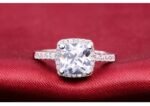 Pure 925 Sterling Silver 4 Carat CZ Diamonds Wedding Never Fade Ring M01390