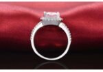 Pure 925 Sterling Silver 4 Carat CZ Diamonds Wedding Never Fade Ring M01394