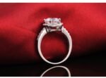 Pure 925 Sterling Silver 4 Carat CZ Diamonds Wedding Never Fade Ring M01395