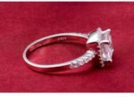 Pure 925 Sterling Silver 4 Carat CZ Diamonds Wedding Never Fade Ring M01400
