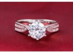 Pure 925 Sterling Silver 5 Carat CZ Diamonds Wedding Never Fade Ring M01388