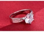 Pure 925 Sterling Silver 5 Carat CZ Diamonds Wedding Never Fade Ring M01397