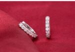 Pure 925 Sterling Silver CZ Diamonds Never Fade Earrings M01392