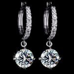 Pure 925 Sterling Silver Zirconia Luxury Earrings M01436