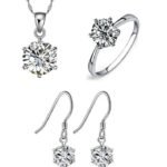 Pure 925 Sterling Silver Zirconia Luxury Jewellery Set M01439