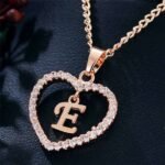 18K Gold Plated Crystal Letter Necklace M02284