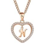 18K Gold Plated Crystal Letter Necklace M02284