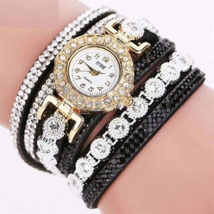 CCQ Fashion Quartez Black Women Watch M01857