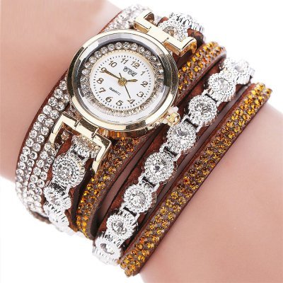 CCQ Fashion Quartez Brown Women Watch M01865