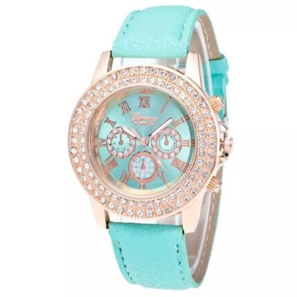 Geneva Original Leather Light Green Watch M01996