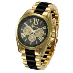 Geneva Stainless Steel Original Geneva Black Watch M01995