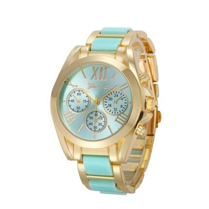 Geneva Stainless Steel Original Geneva Light Green Watch M01823