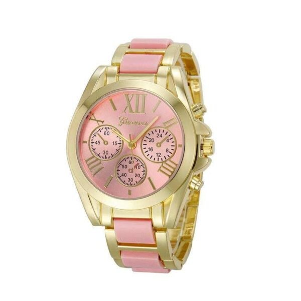 Geneva Stainless Steel Original Geneva Rose Watch M01828