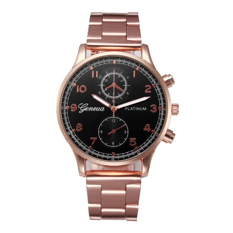 Geneva Stainless Steel Original Gold Watch M01845