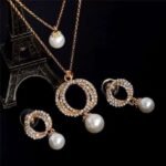 Gold Plated Crystal Jewelry Set M02282