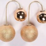15mm and 8mm Pearls Beads Gold Plated Copper Hook Gold Fashion Earrings M01431