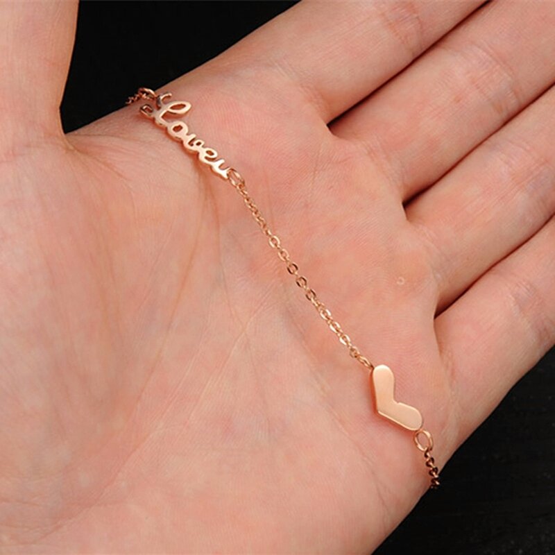 18K Gold Plated Anklet LOVE Bracelet M01676