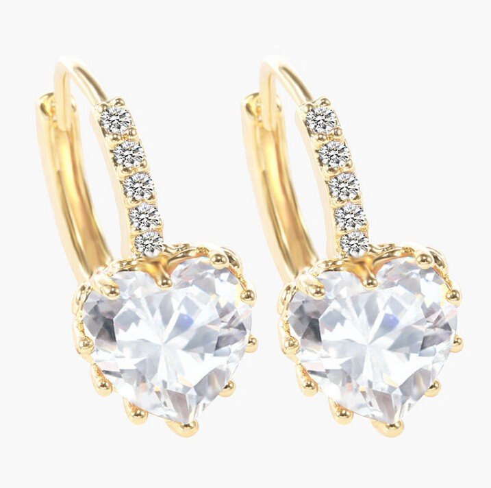 18K Gold Plated Austrian Crystal Earrings M01689