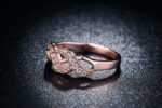 18K Gold Plated Austrian Crystal Ring M01712
