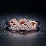 18K Gold Plated Austrian Crystal Ring M01712