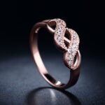 18K Gold Plated Austrian Crystal Ring M01712