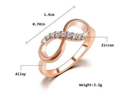 18K Gold Plated Austrian Crystal Ring M01718