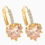 18K Gold Plated Austrian Crystal Yellow Earrings M01690