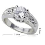 18K Gold Plated Cubic Zirconia Wedding Ring M00716
