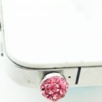 18K Gold Plated Disco Ball Shamballa Rose 3.5 mm Dust Plug M00777