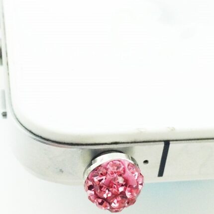 18K Gold Plated Disco Ball Shamballa Rose 3.5 mm Dust Plug M00777