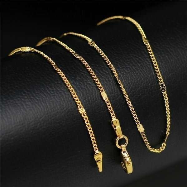 18K Gold Plated Environmental Friendly Copper Alloy Necklace M01660