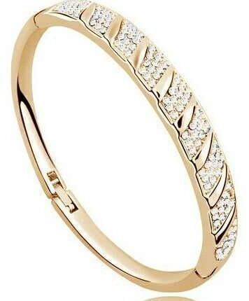 18K Gold Plated Full Rhinestone Bracelet M00702