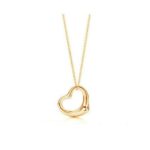 18K Gold Plated Heart Love Crystal Necklace M00599
