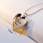 18K Gold Plated Heart Memories Necklace M01665