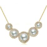 18K Gold Plated Pearls Necklace M02050