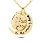 18K Gold Plated Stainless Steel I LOVE YOU Necklace M02124