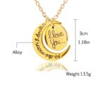 18K Gold Plated Stainless Steel I LOVE YOU Necklace M02124