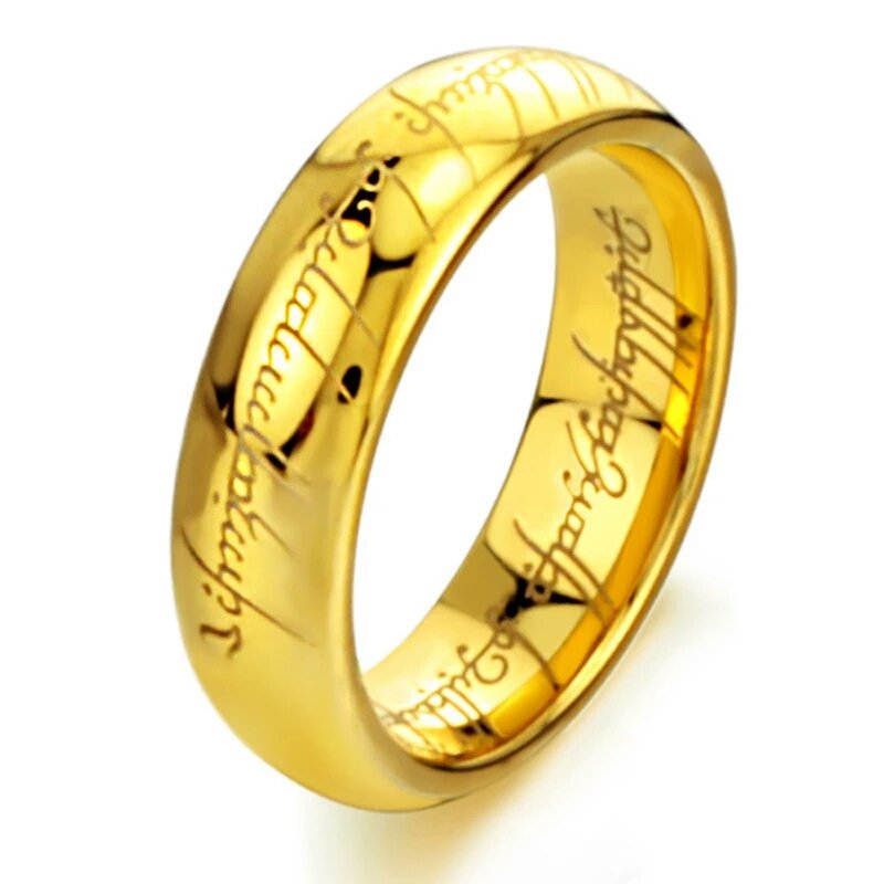 18K Gold Plated Stainless Steel Ring M00713 1 18K Gold Plated Stainless Steel Ring M00713