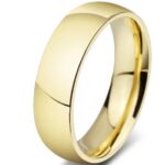 18K Gold Plated Titanium Steel Wedding Ring M00905