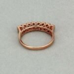 18K Gold Plated Zircon Crystal Wedding Ring M00856