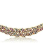 18K Gold Plated Zircon Multi Color Necklace M01035
