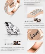 18K Real Gold Plated 3 Times Lock Ring M01926