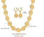18K Real Gold Plated Allah 25 Gram Jewelry Set M01127