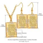 18K Real Gold Plated Allah 26 Gram Luxury Austrian Rhinestone Jewellery Set M01470