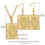 18K Real Gold Plated Allah 26 Gram Luxury Austrian Rhinestone Jewellery Set M01470