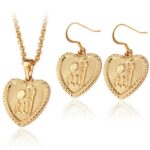 18K Real Gold Plated Allah Jewellery Set M00689